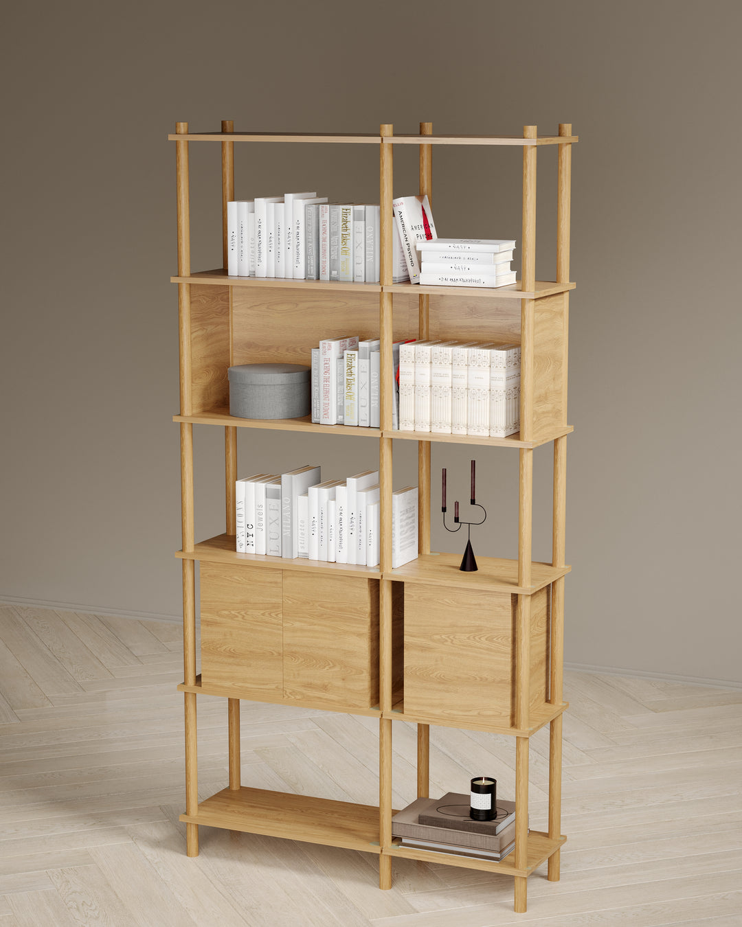 Runa 100x30cm İkili kitaplık M112