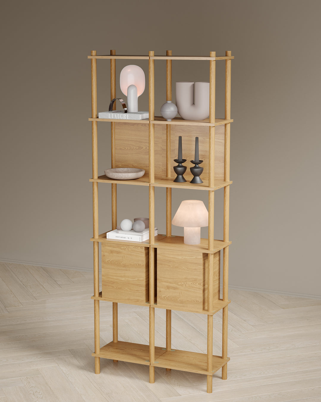 Runa 81x30cm İkili Kitaplık M110