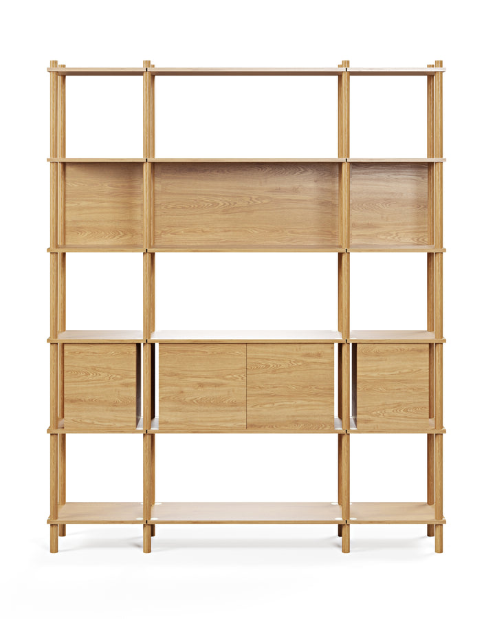 Runa 161x30 cm üçlü kitaplık M118