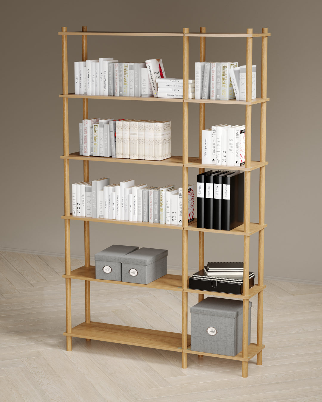 Runa 121x30cm İkili kitaplık M116