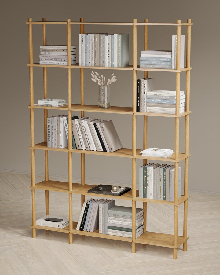 Runa 141x30cm Üçlü Kitaplık