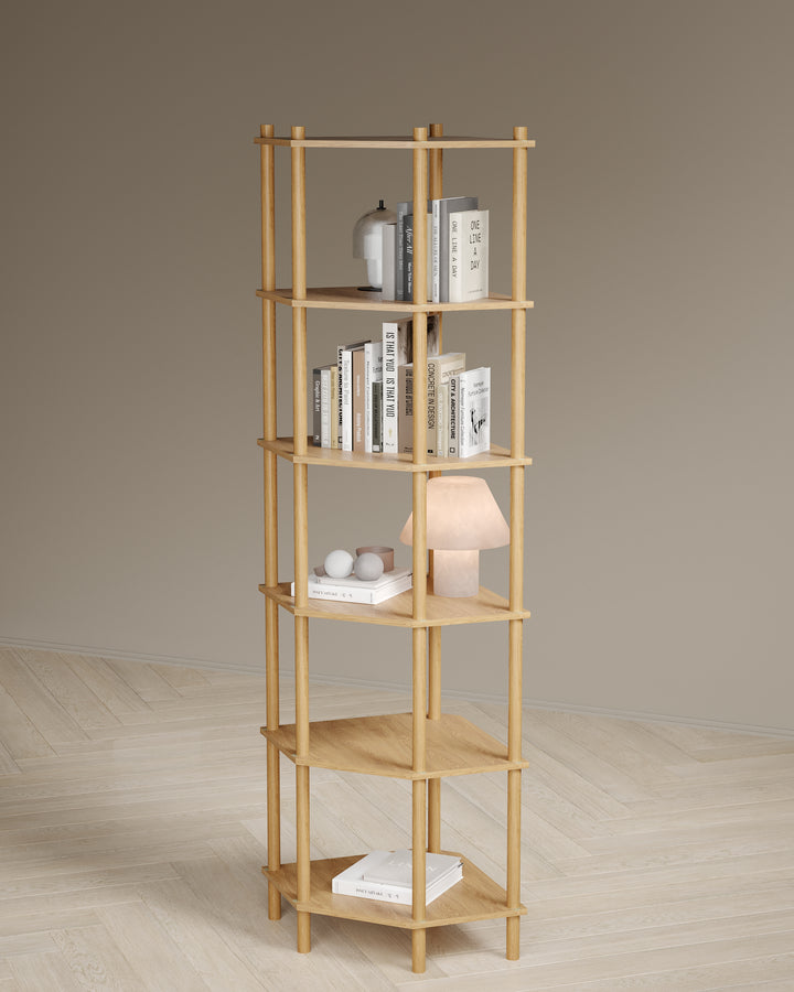 Runa 51x51cm Köşe Kitaplık