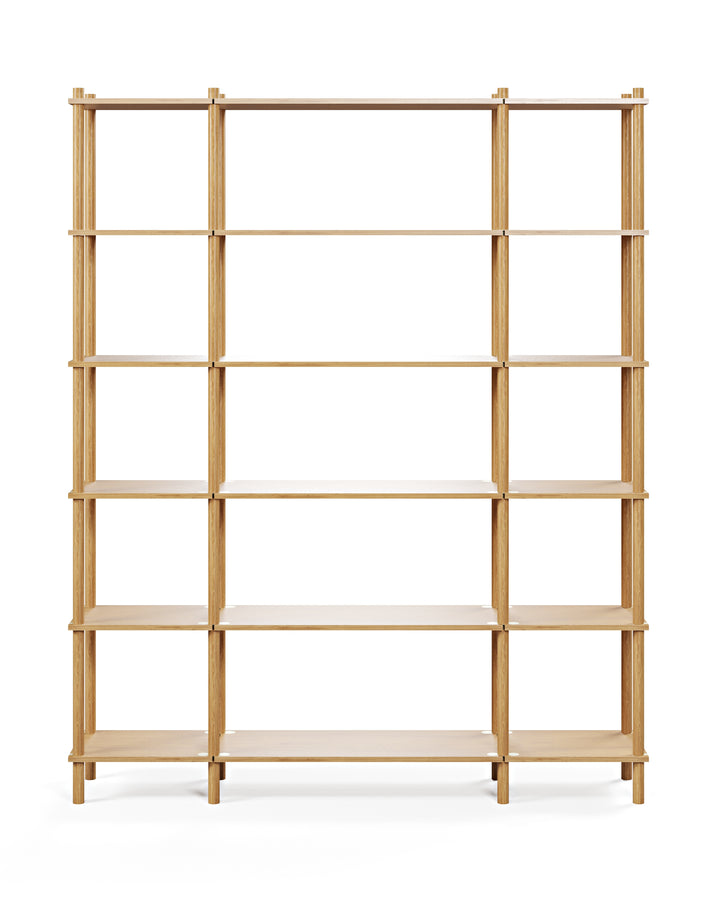 Runa 161x30 cm üçlü kitaplık