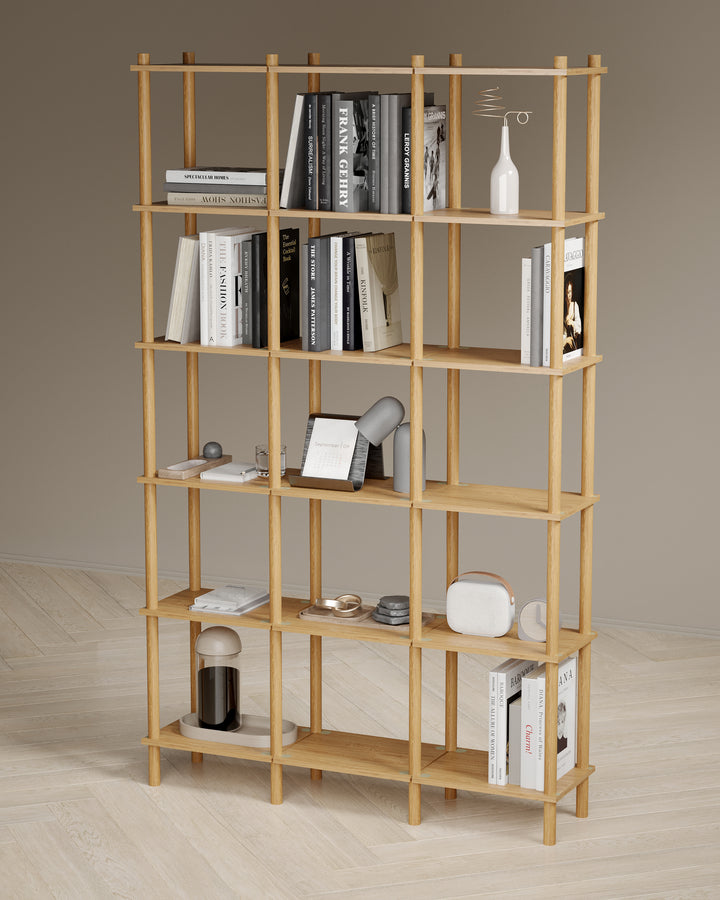 Runa 121x30cm Üçlü Kitaplık