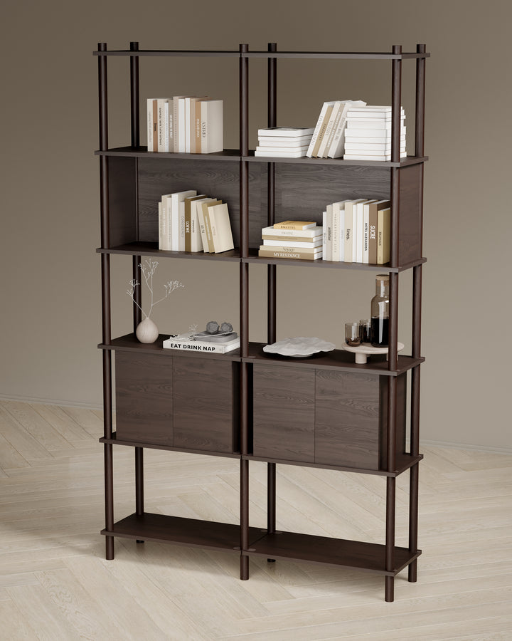 Runa 121x30cm İkili Kitaplık M113