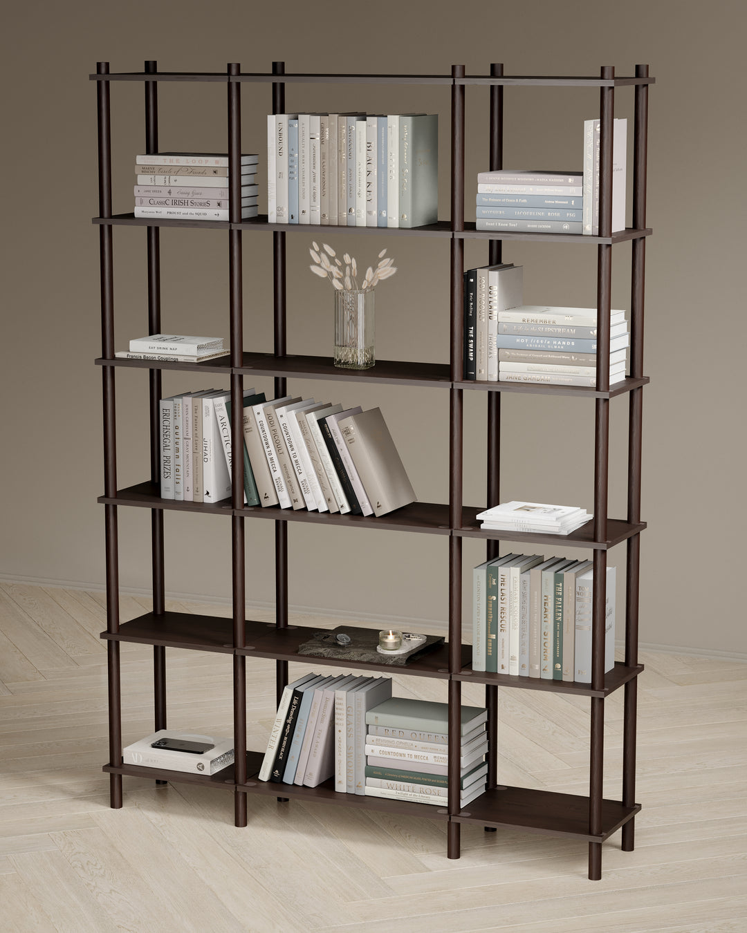 Runa 141x30cm Üçlü Kitaplık