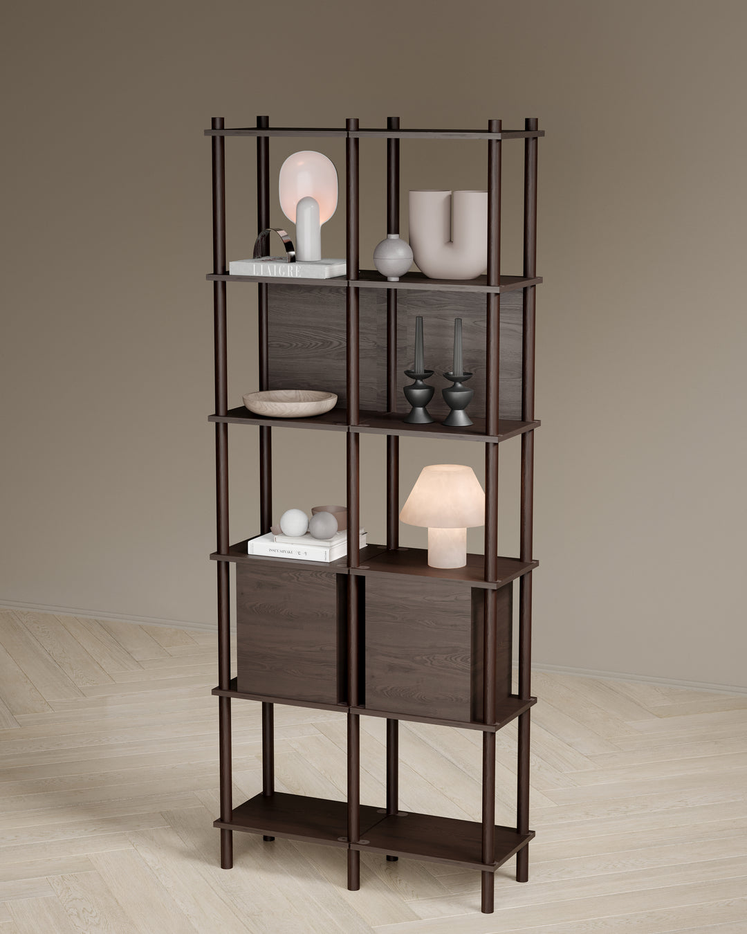 Runa 81x30cm İkili Kitaplık M110