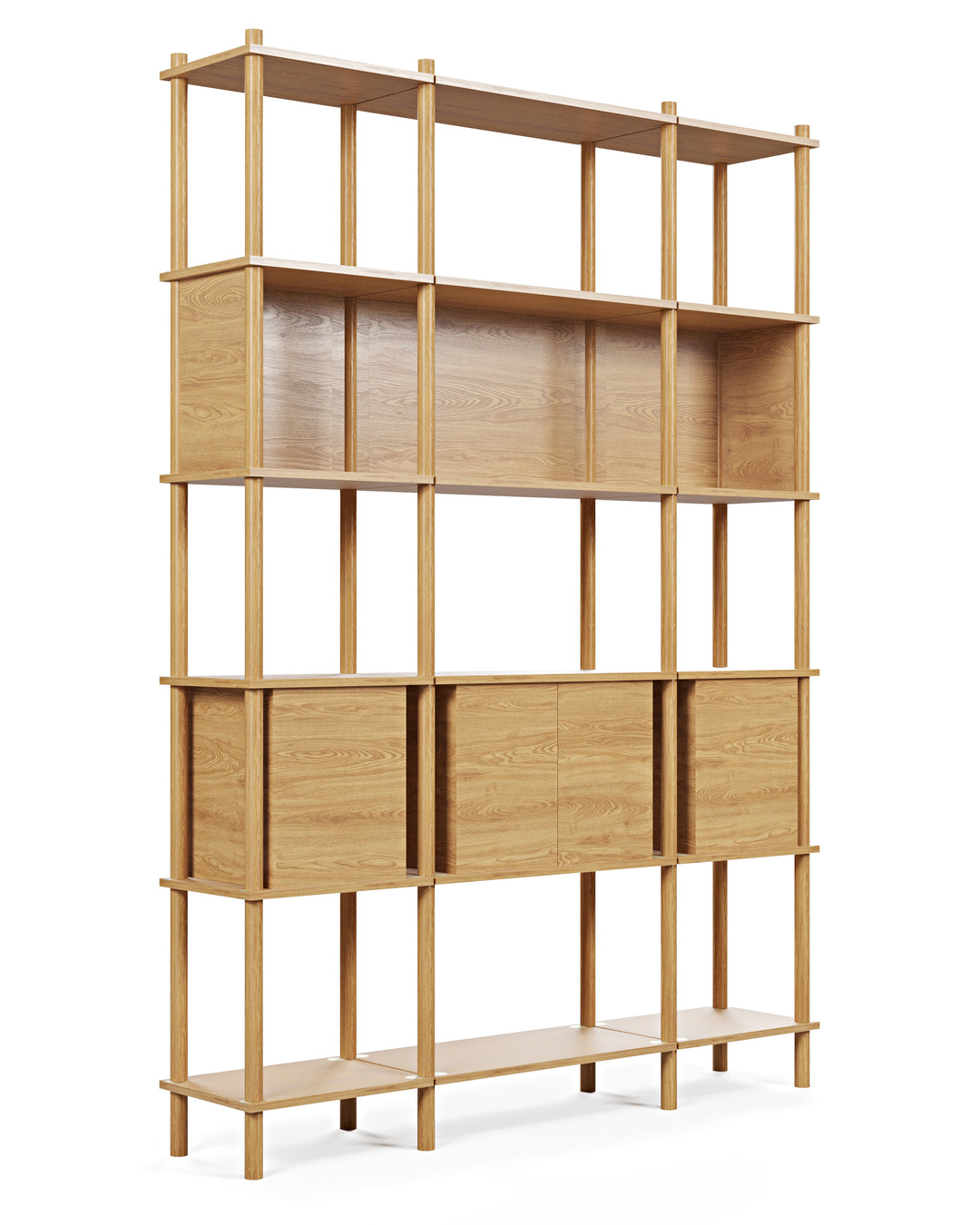 Runa 141x30cm Üçlü Kitaplık M114