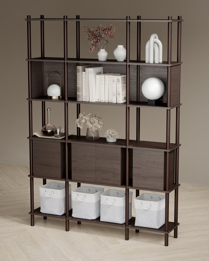 Runa 141x30cm Üçlü Kitaplık M114