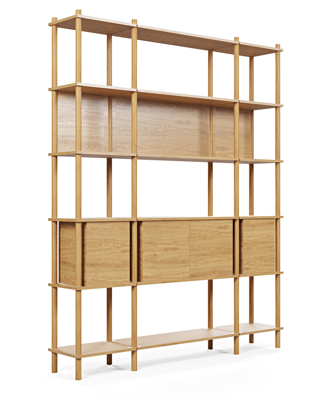 Runa 161x30 cm üçlü kitaplık M118