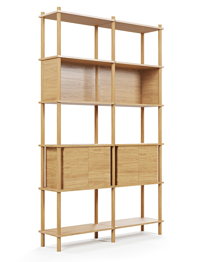 Runa 121x30cm İkili Kitaplık M113