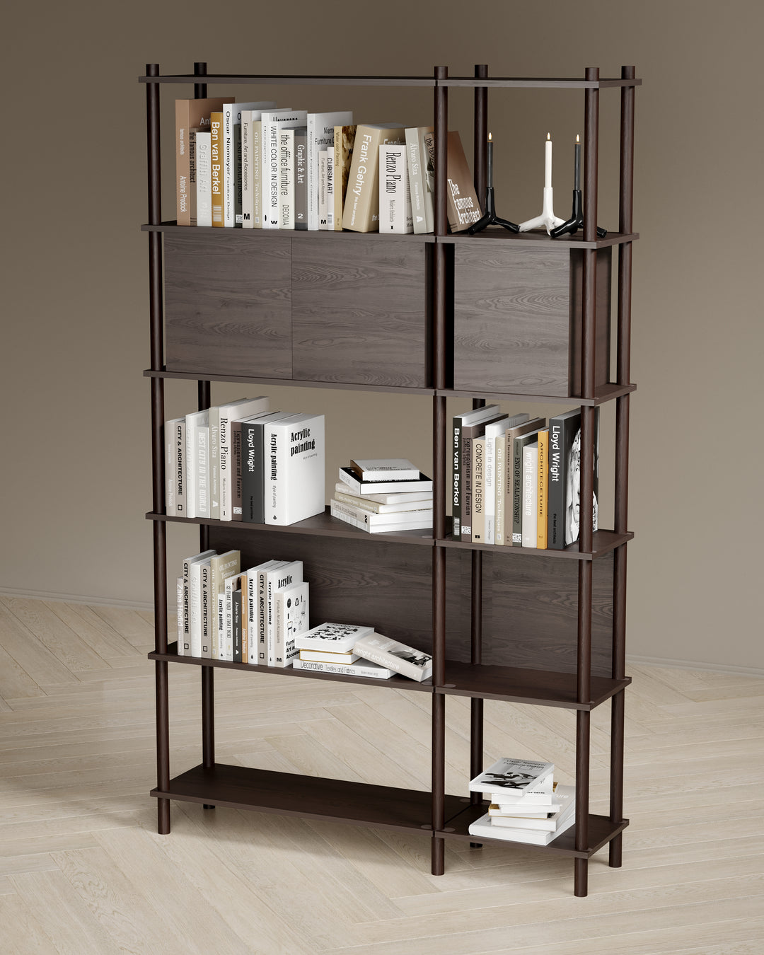 Runa 121x30cm İkili kitaplık M117