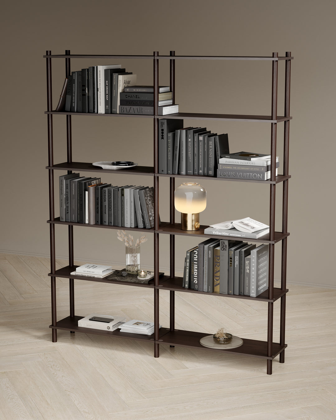 Runa 160x30cm ikili kitaplık