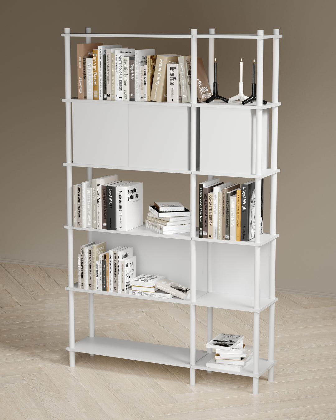 Runa 121x30cm İkili kitaplık M117