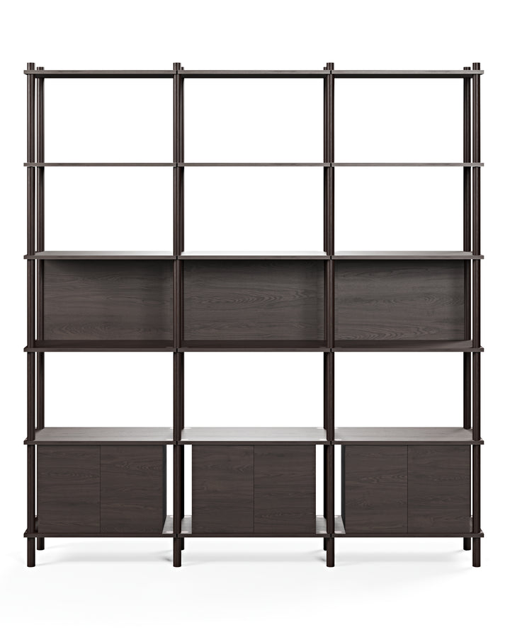 Runa 181x30cm üçlü kitaplık M115