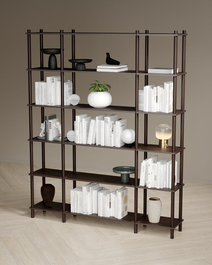 Runa 161x30 cm üçlü kitaplık