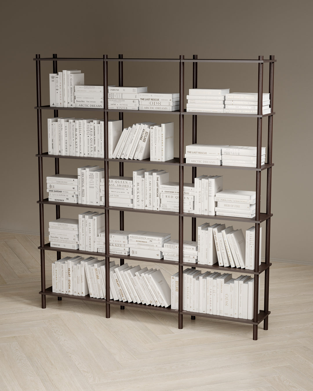 Runa 181x30cm üçlü kitaplık