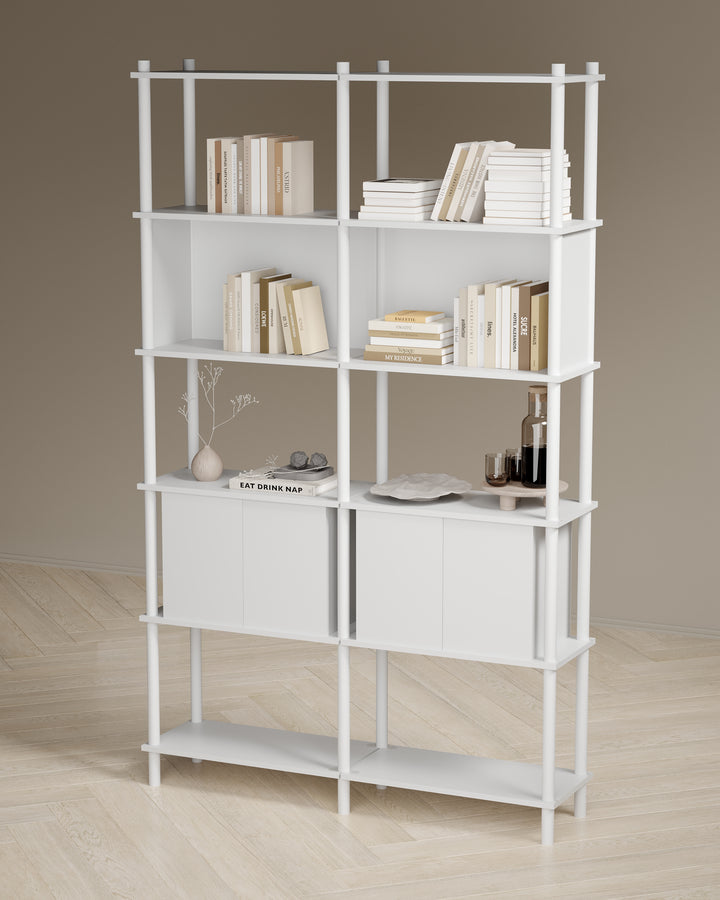 Runa 121x30cm İkili Kitaplık M113