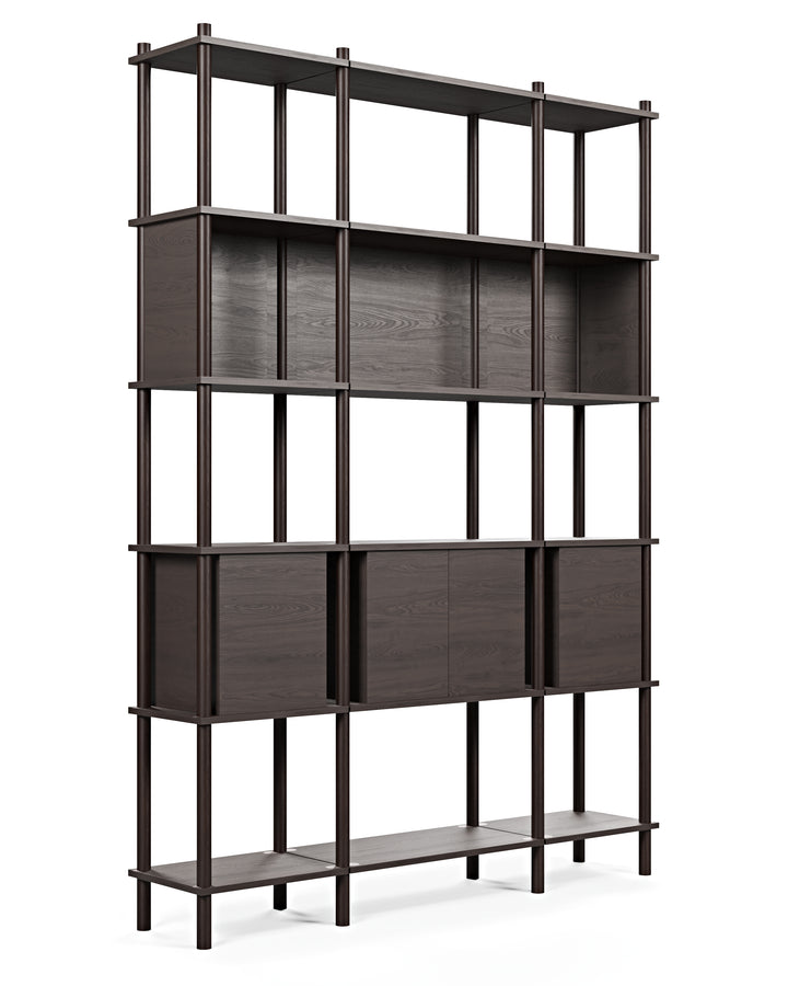 Runa 141x30cm Üçlü Kitaplık M114