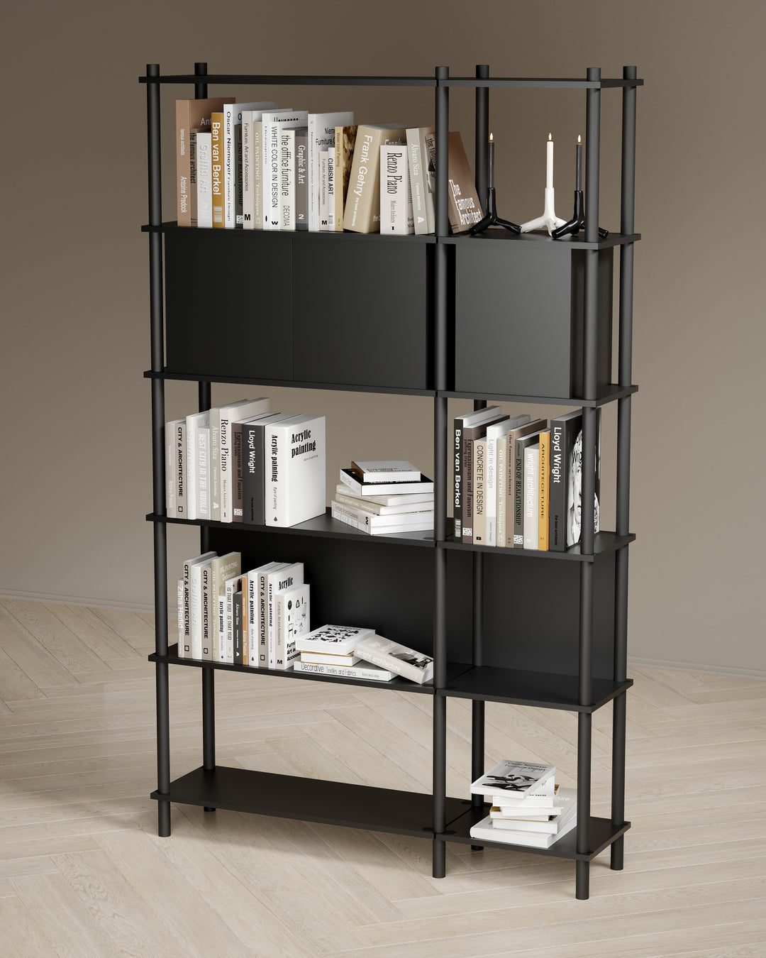 Runa 121x30cm İkili kitaplık M117