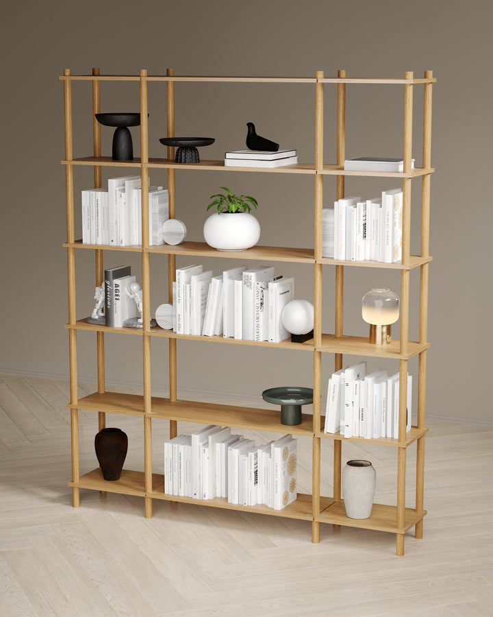 Runa 161x30 cm üçlü kitaplık