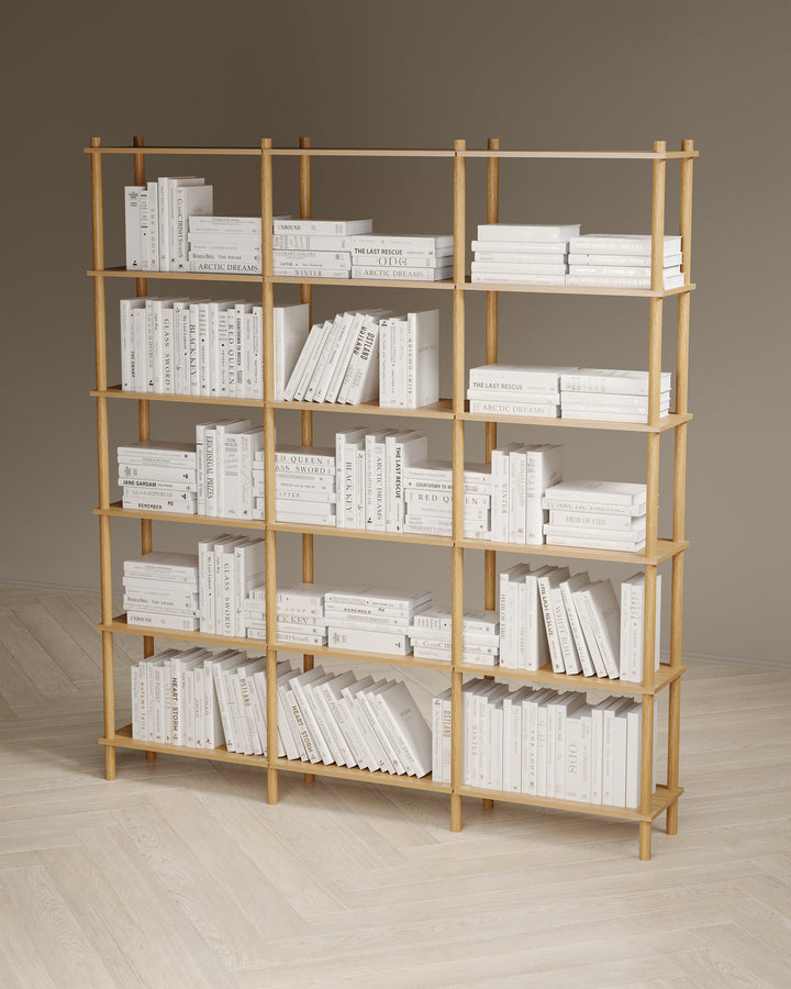 Runa 181x30cm üçlü kitaplık