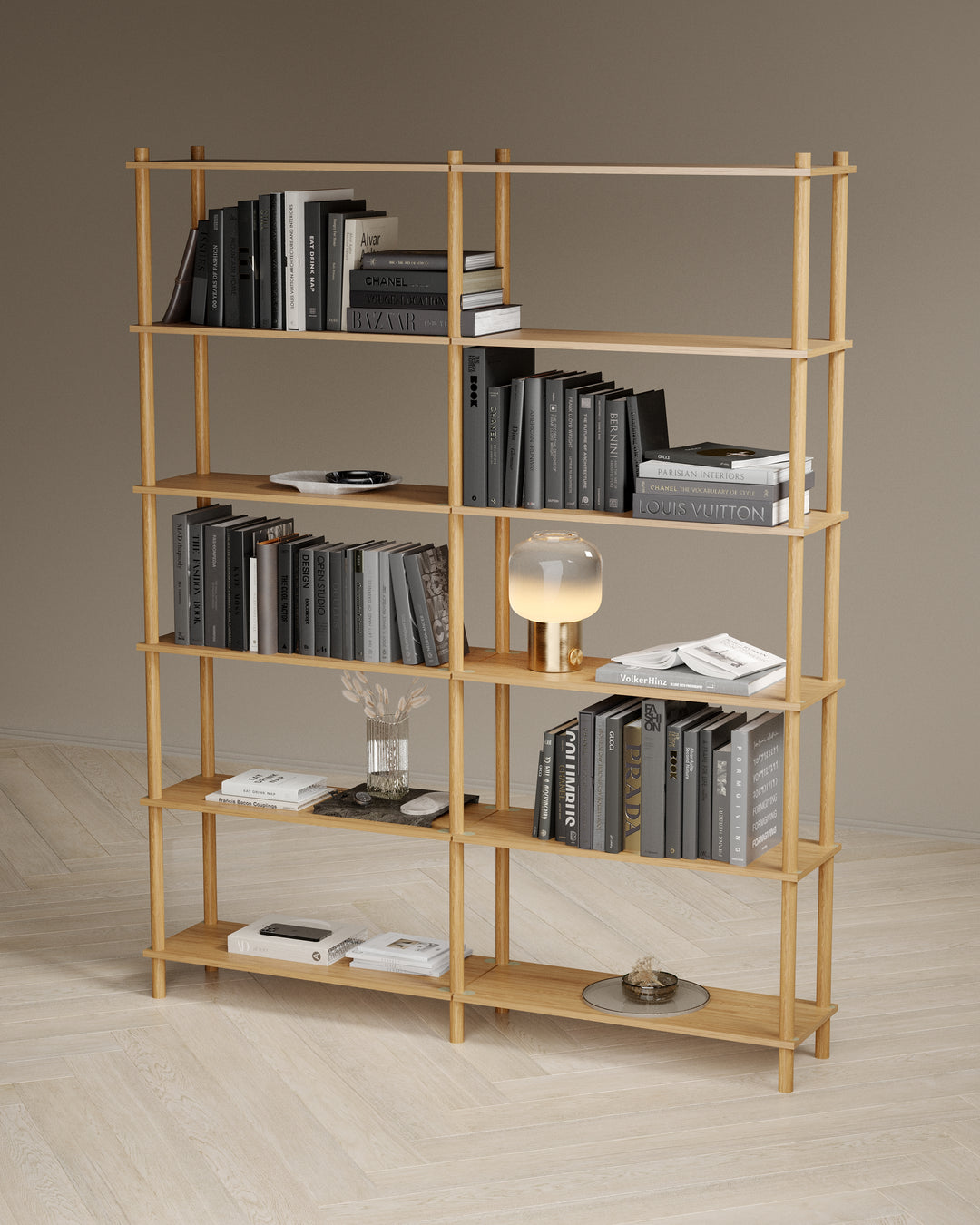 Runa 160x30cm ikili kitaplık