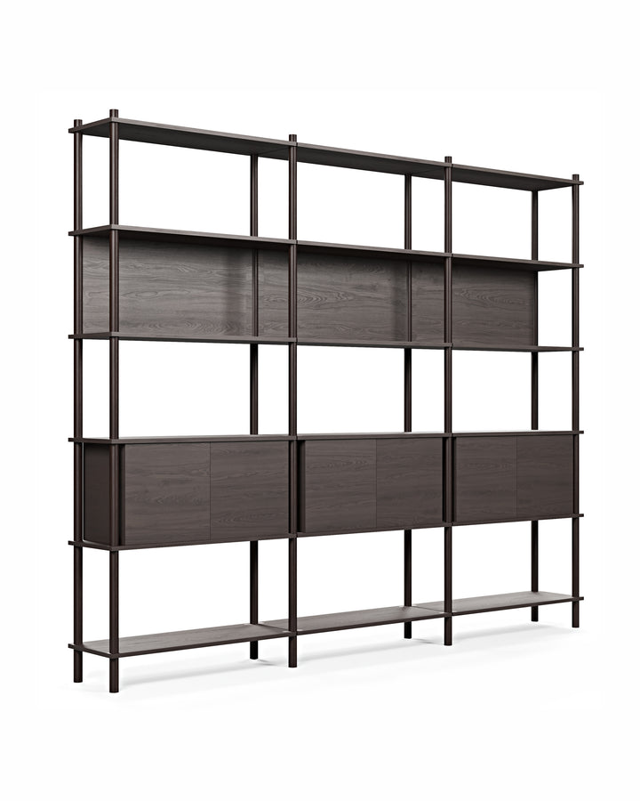 Runa 241x30cm üçlü kitaplık M120